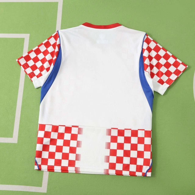 Croatia 2026 World Cup Kids Football White Jersey Kit Trikot Maillot