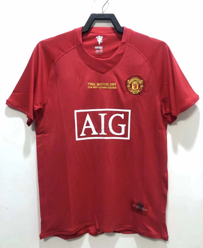 Manchester United Retro 2008 Champions League Retro-Trikot Maillot Strickwaren Maglia