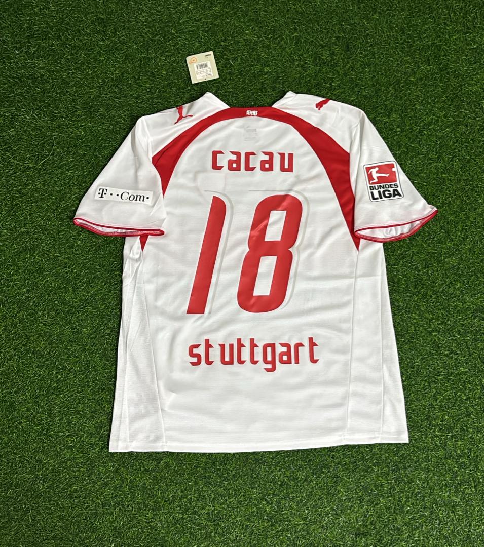 Cacau VfB Stuttgart 2006-07 Heimtrikot Retro Football Jersey Kit