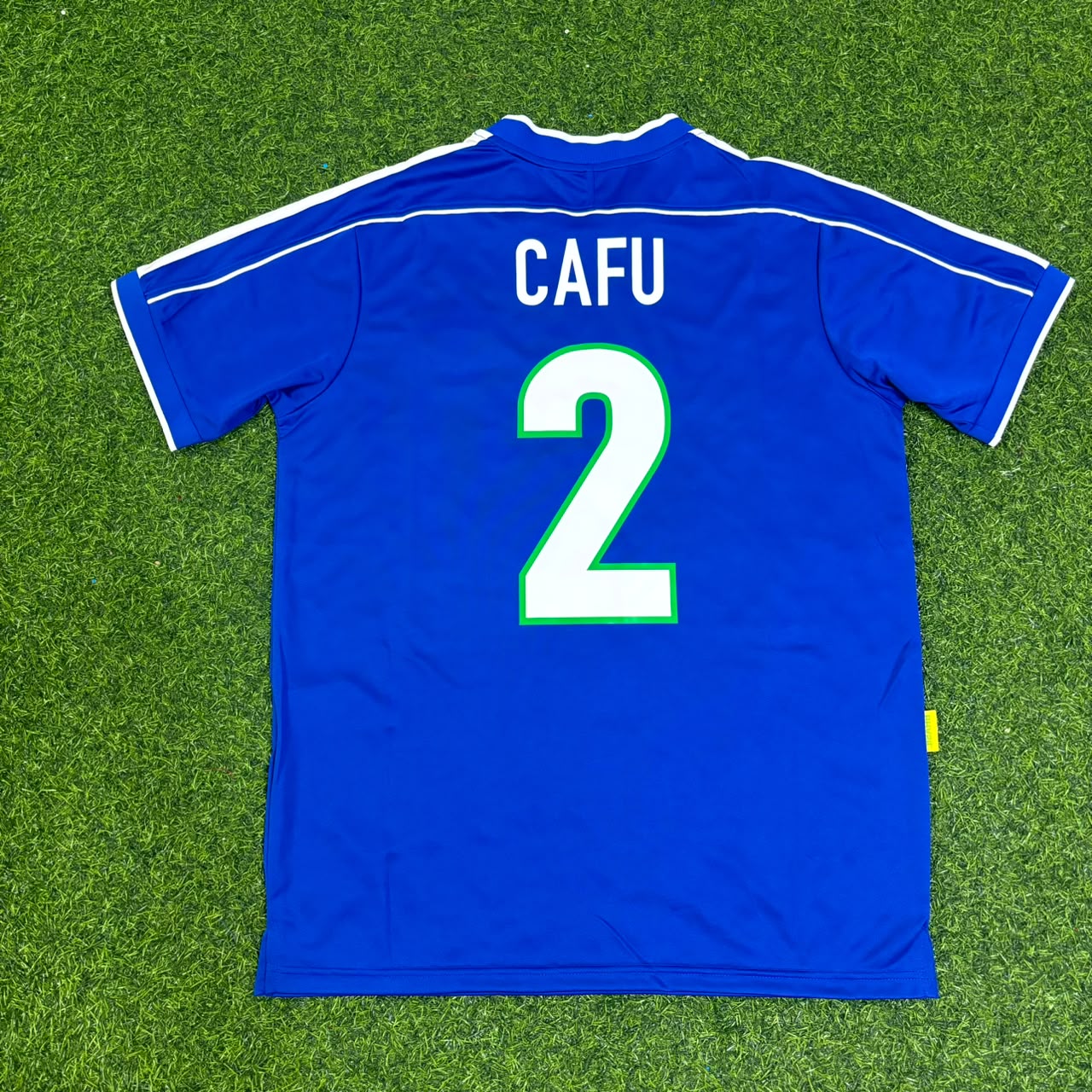 Cafu Brazil 1997 Blue Retro Football Jersey