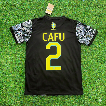Cafu Brazil Iconic Retro Football Jersey Trikot Maglia Soccer Shirt