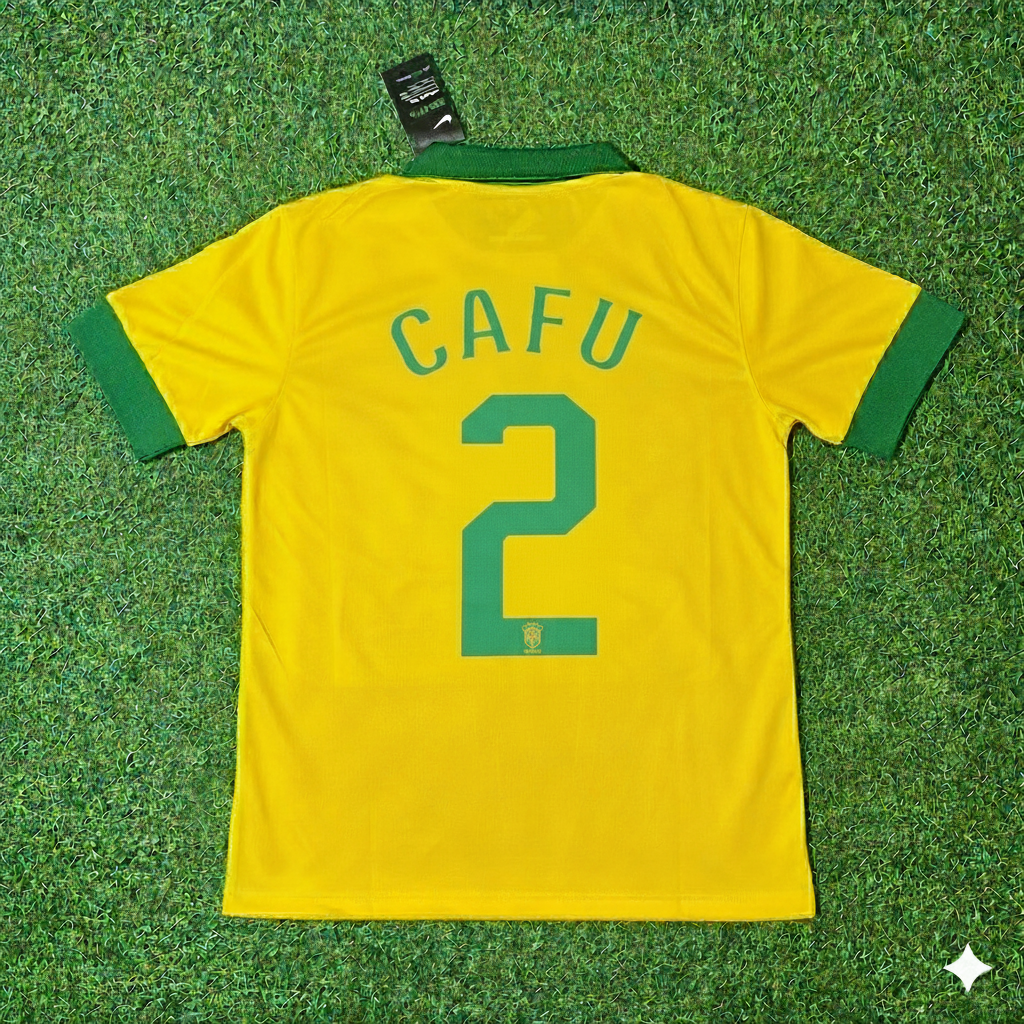 Cafu Brasilien Retro-Fußballtrikot-Set