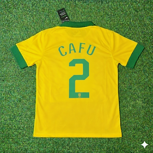 Cafu Brasilien Retro-Fußballtrikot-Set