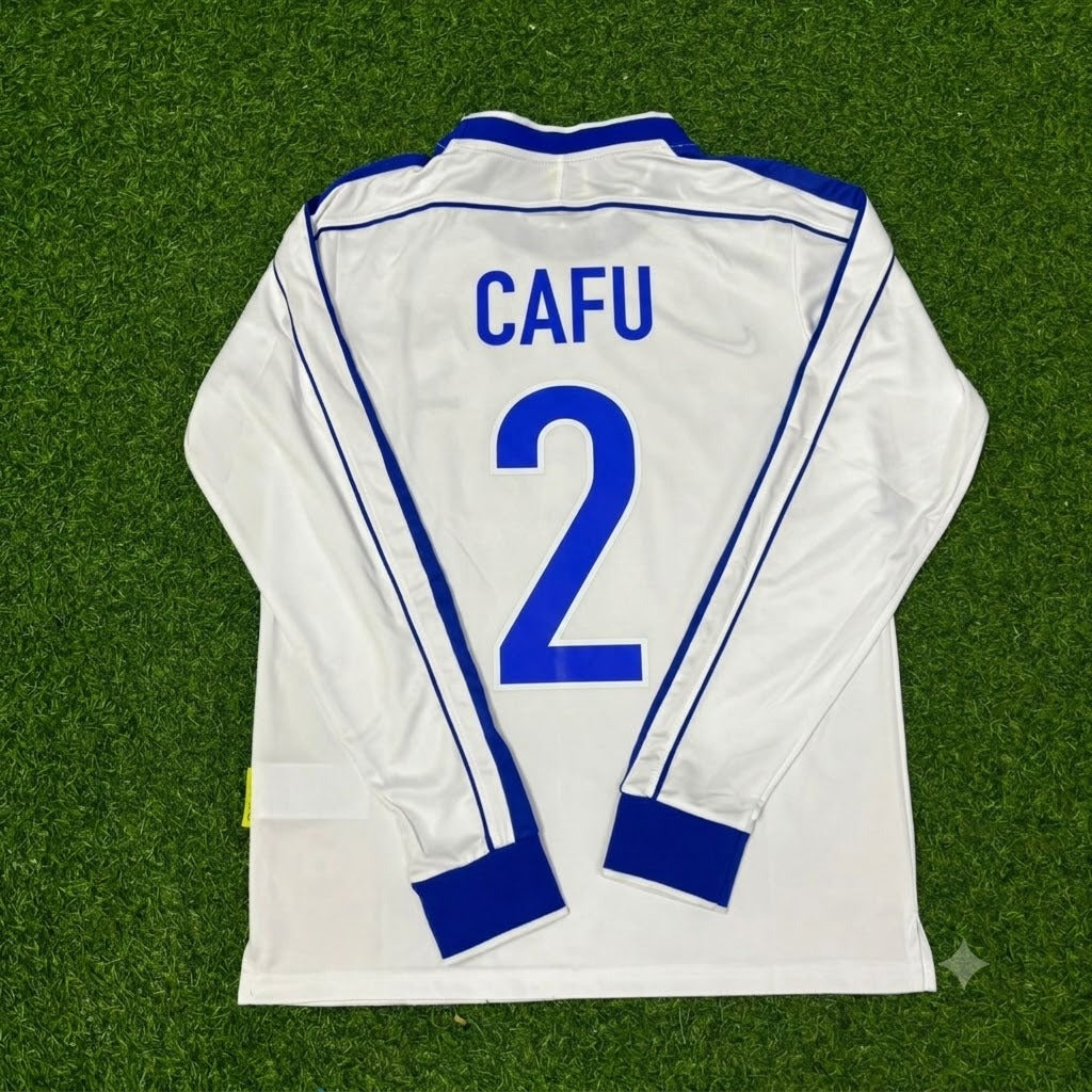 Cafu Brazil 1998 World Cup Long Sleeve Retro Football Jersey