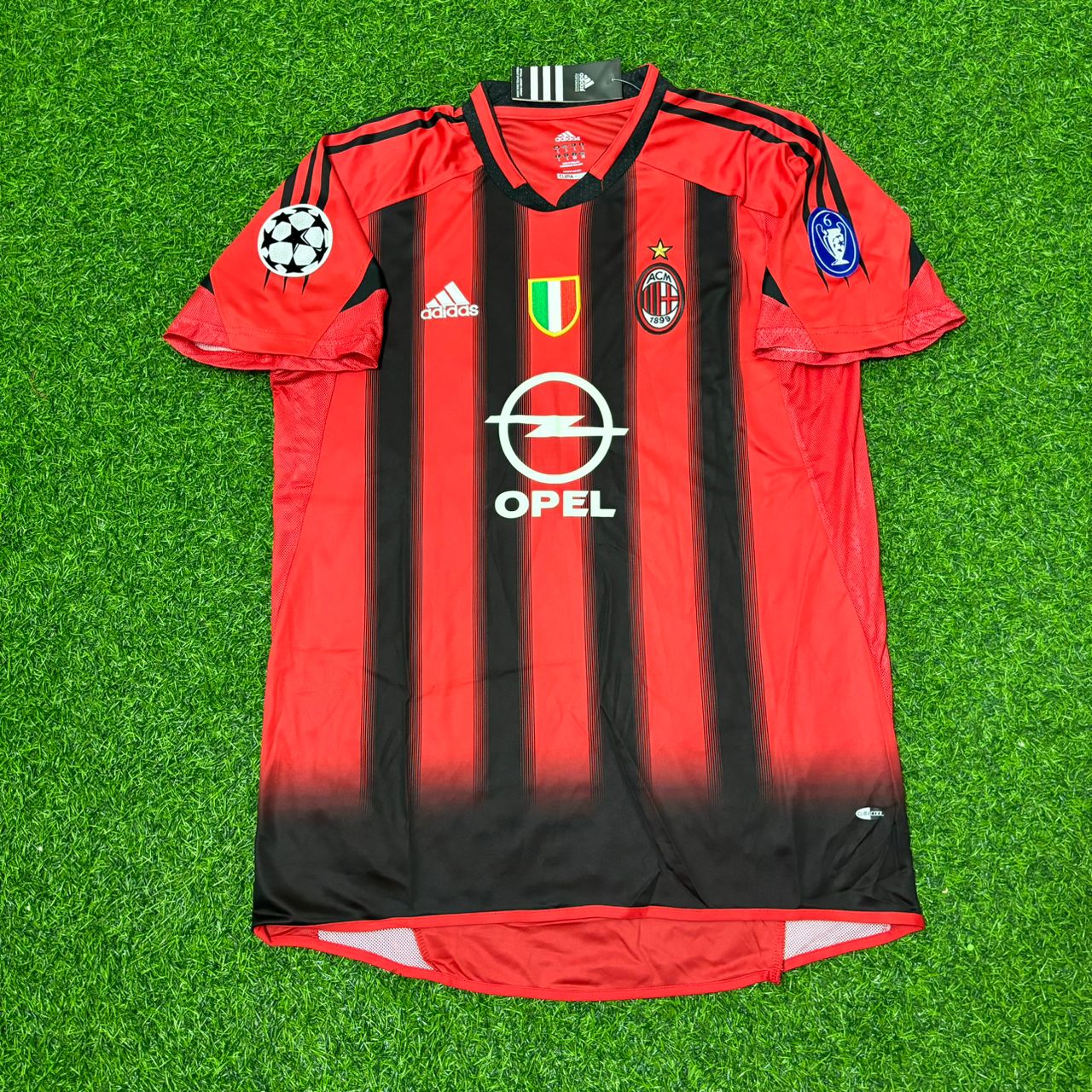 Cafu  – Milan 2003/2004 Red & Black Home Retro Kit Jersey Trikot Maillot