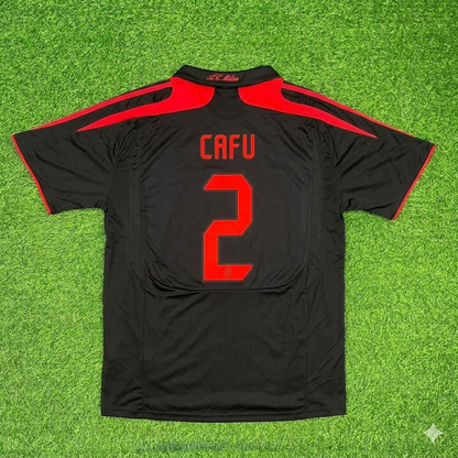 Cafu AC Milan 2007-2008 Black Retro Third Football Jersey