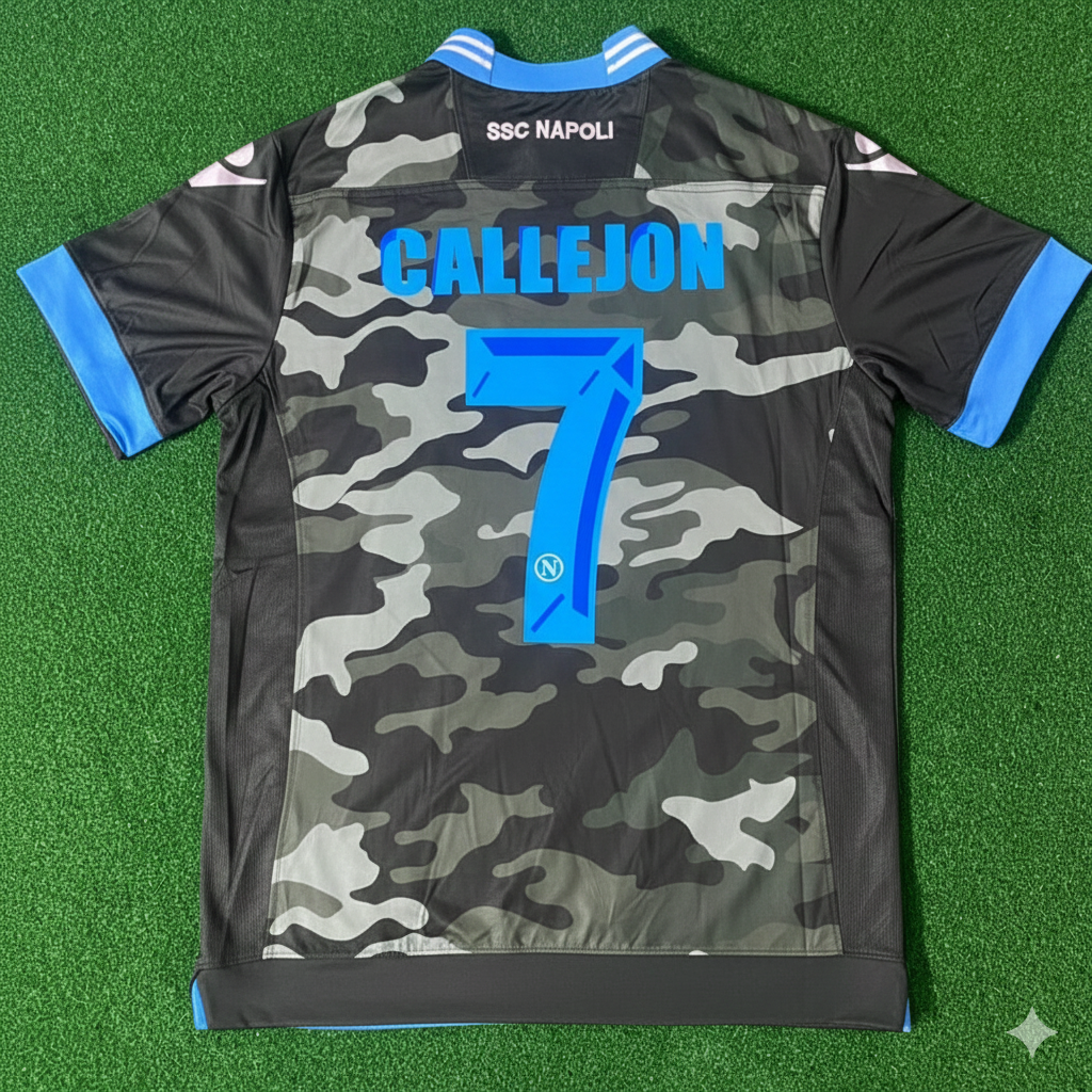 Jose Maria Callejon 7 – Napoli 2013-14 Retro Kit Jersey Trikot Maillot Soccer Shirt
