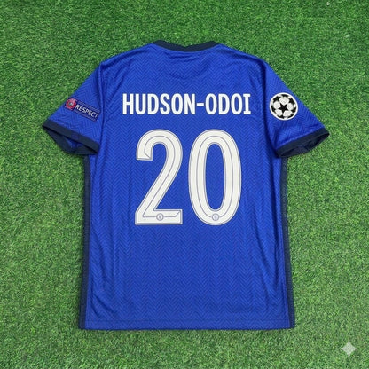 Callum Hudson-Odoi 20- Chelsea 2021 Champions League Final Blue Retro Football Jersey Kit