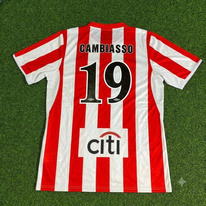 Esteban Cambiasso Olympiacos Special Retro Home Football Jersey Trikot Maillot