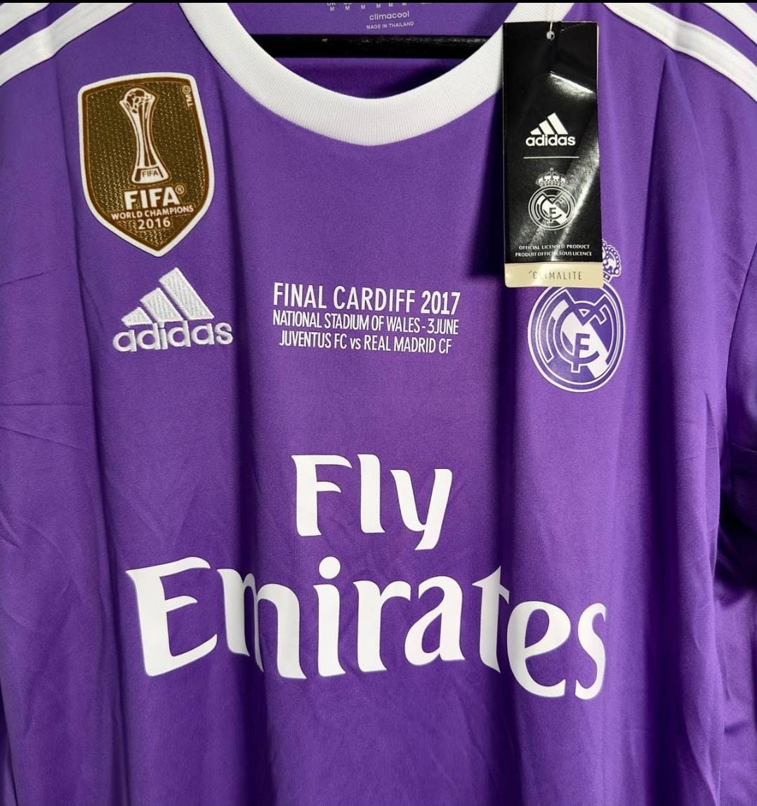 Sergio Ramos Real Madrid Purple Retro Short Sleeve Jersey Trikot Maglia