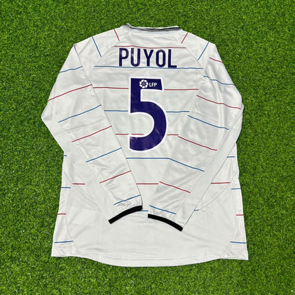 Carles Puyol #5 Barcelona 2003 2004 Away Long Sleeve Retro Football Jersey Kit