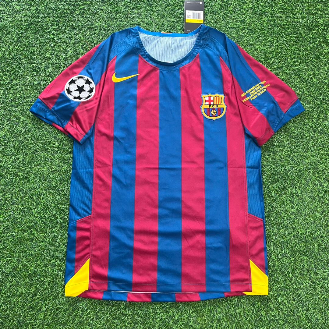 Carles Puyol #5 Barcelona 2006 Retro-Fußballtrikot