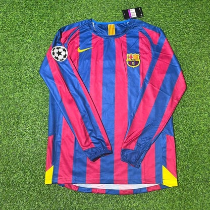 Carles Puyol Barcelona 2006 Final Retro Football Jersey