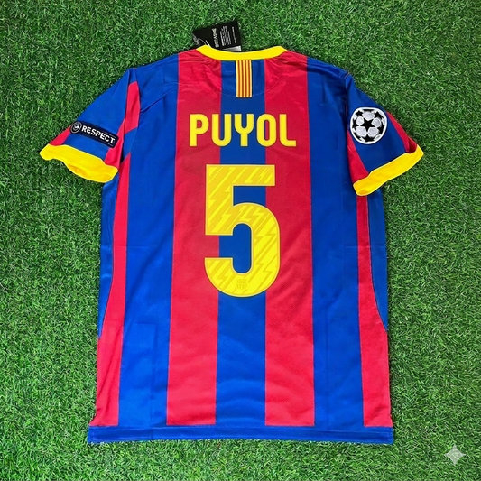 Carles Puyol 5- Barcelona 2011 London Final Jersey Trikot Maillot Soccer Shirt