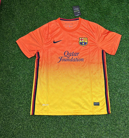Carles Puyol 5 – Barcelona 2012–2013 Orange Retro Kit Jersey – | Trikot | Maillot Soccer Shirt