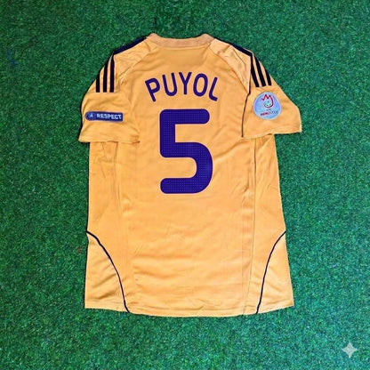 Carles Puyol 5- Spain EURO 2008 Retro Football Jersey