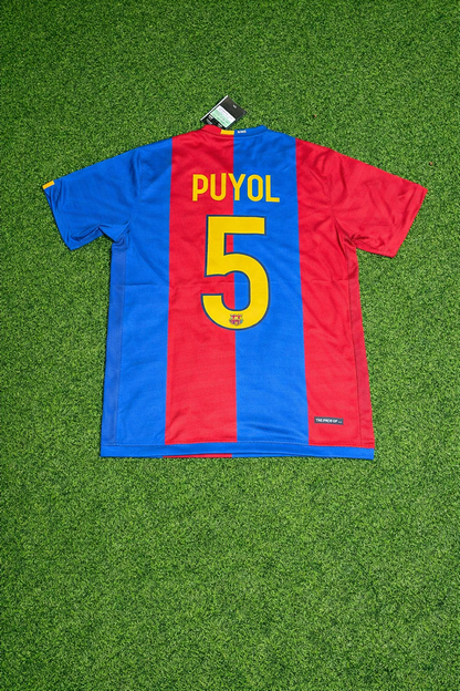 Carles Puyol Barcelona 2006/2007 Home Retro Football Jersey