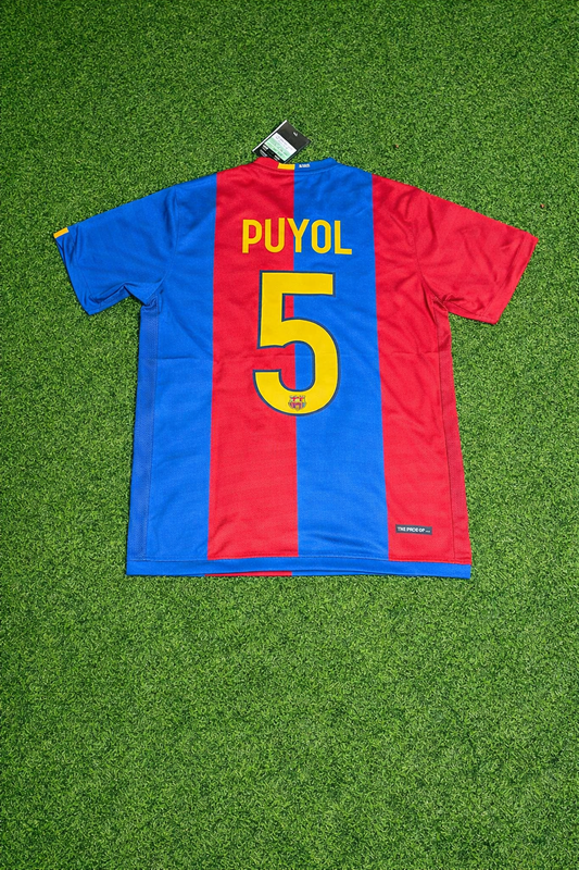 Carles Puyol Barcelona 2006/2007 Home Retro Football Jersey