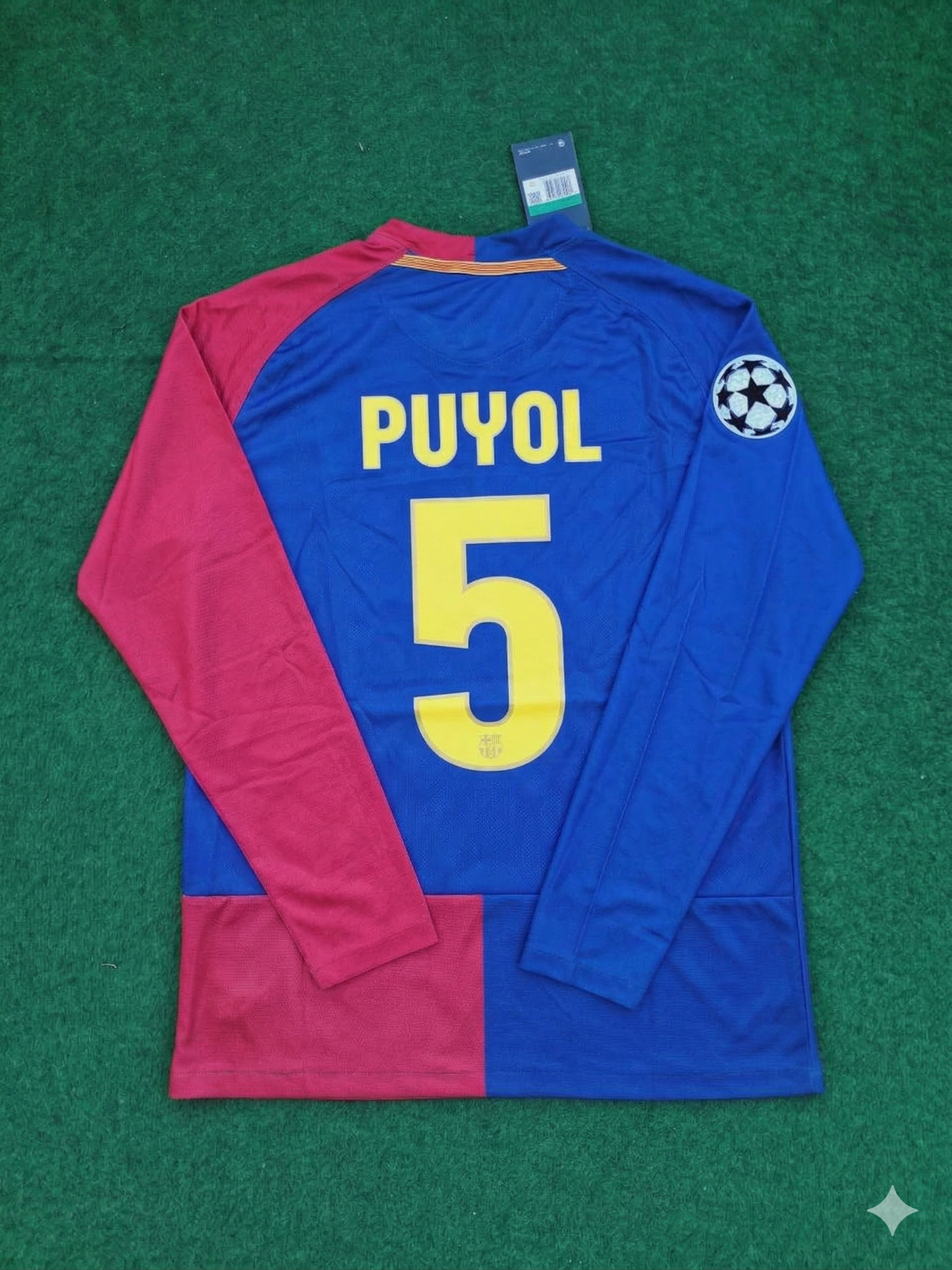 Carles Puyol Barcelona 2009 Champions League Final Retro Jersey