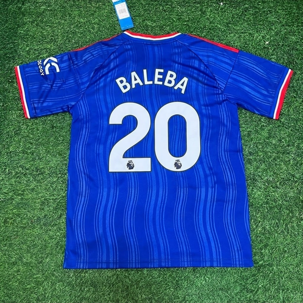 Carlos Baleba #20 Manchester United Blue New Season 2027 Jersey Trikot Maillot Soccer Shirt