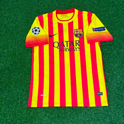 Carles Puyol 5 - Barcelona 2013/2014 Yellow Red Retro Jersey Trikot