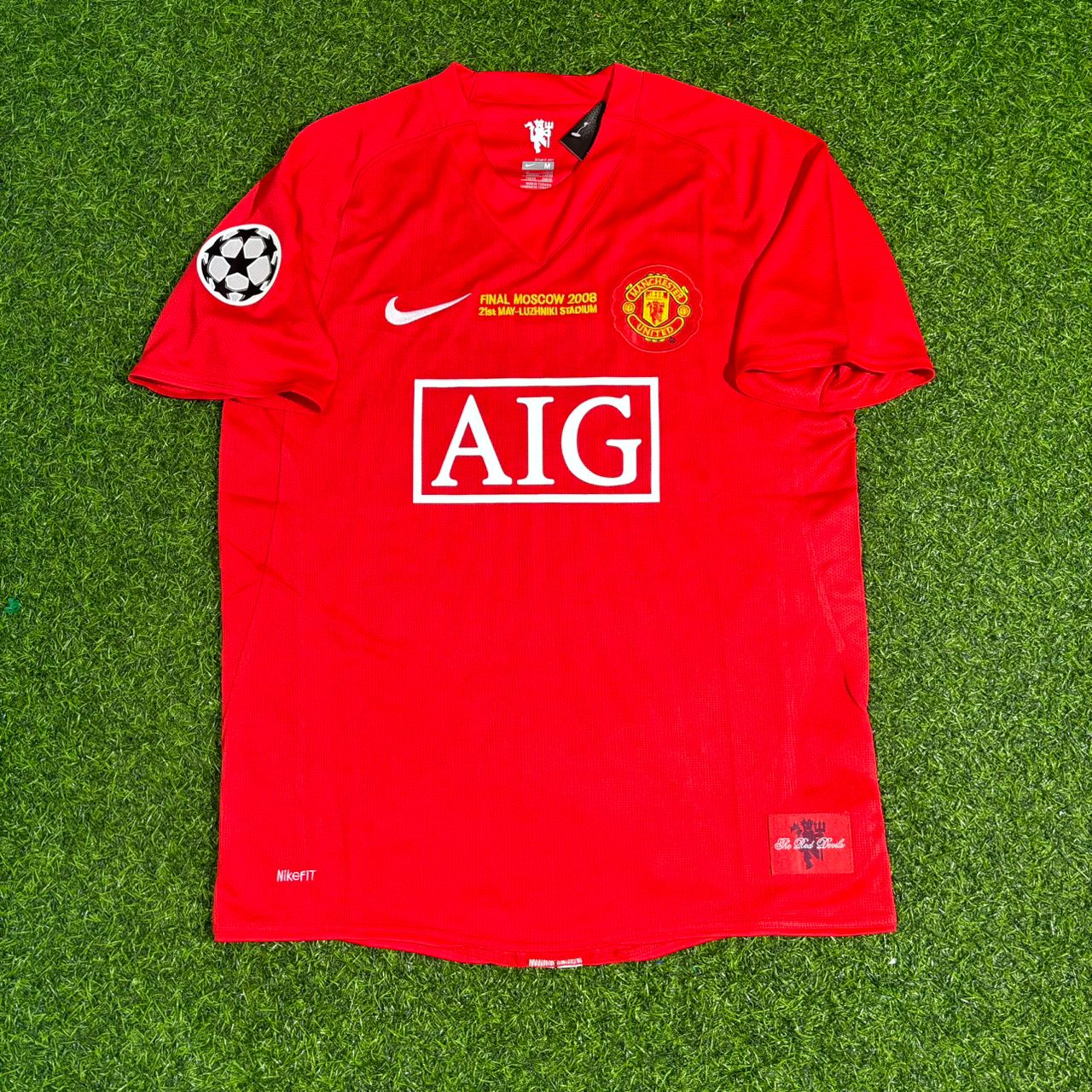 Carlos Tevez #32 Manchester United 2008 Champions League Final Retro Jersey