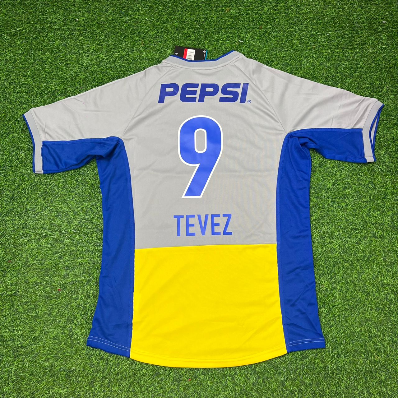 Carlos Tevez Boca Juniors 2002 Away Retro Football Jersey