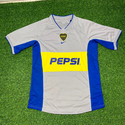 Carlos Tevez Boca Juniors 2002 Away Retro Football Jersey