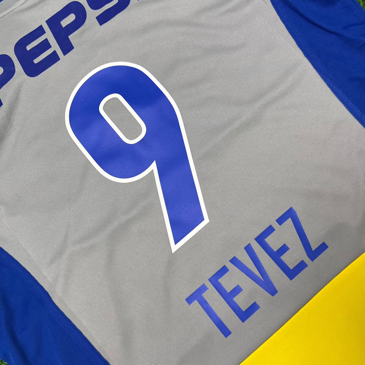 Carlos Tevez Boca Juniors 2002 Away Retro Football Jersey