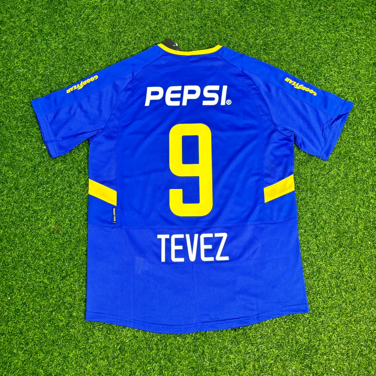 Carlos Tevez Boca Juniors 2003 2004 Retro Jersey Maillot Trikot Maglia Soccer Shirt
