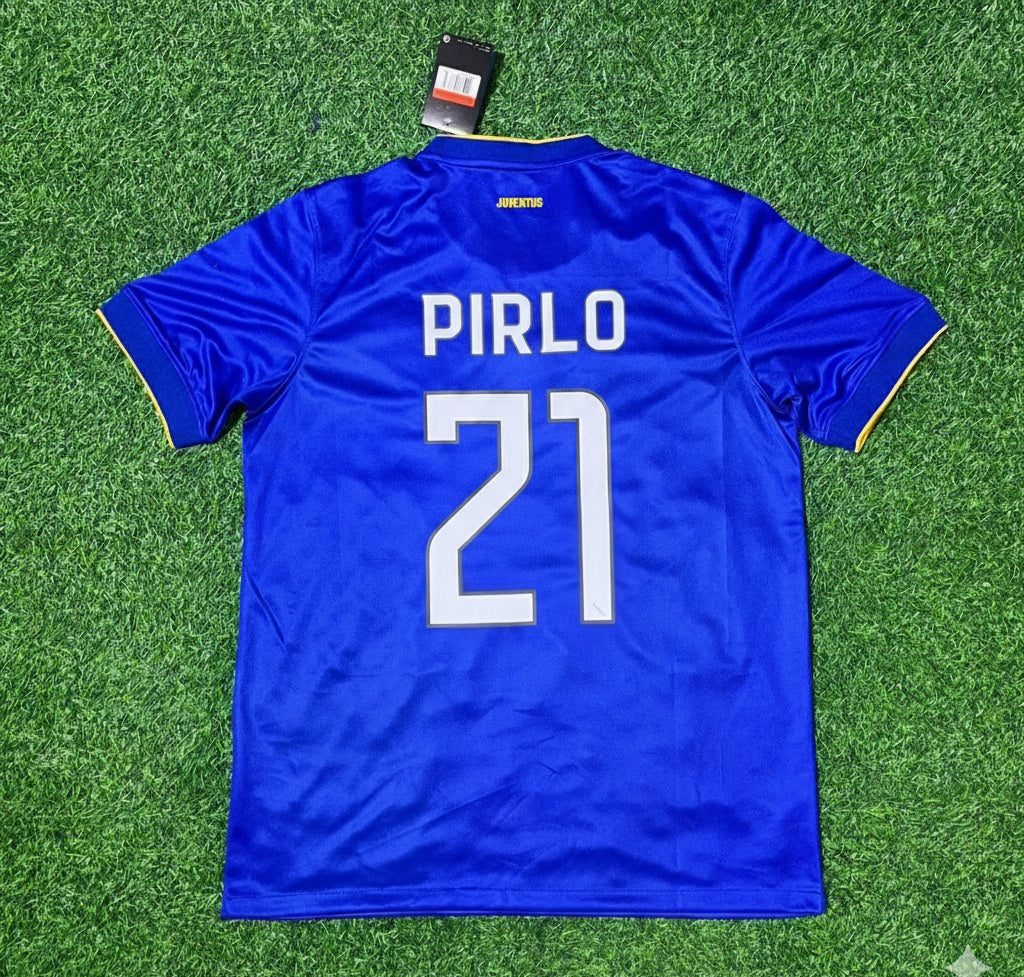 Andrea Pirlo Juventus 2014/15 Retro Blue Football Jersey Kit