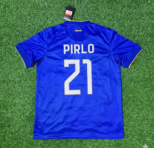 Andrea Pirlo Juventus 2014/15 Retro Blue Football Jersey Kit