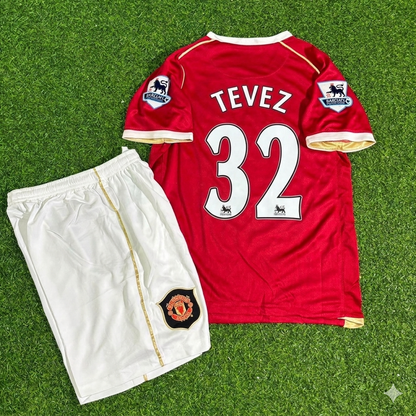 Carlos Tevez #32 Manchester United 2006-2007 Kids Home Football Jersey