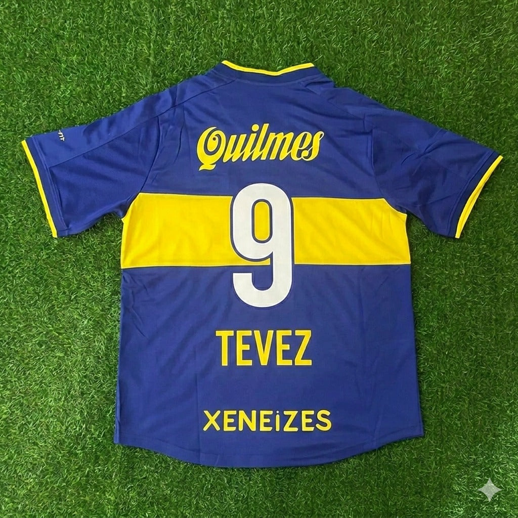 Carlos Tevez Boca Juniors Retro Football Jersey Trikot