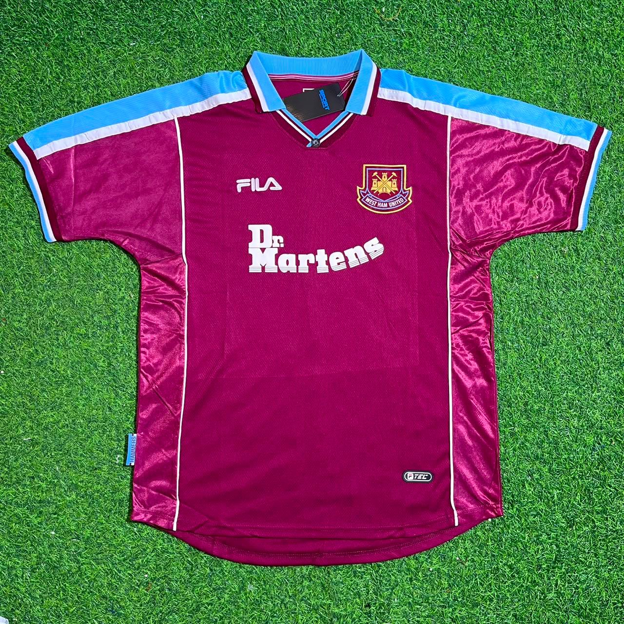 Carlos Tevez #32 West Ham United Home Retro Football Jersey