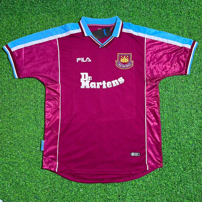 Carlos Tevez #32 West Ham United Home Retro Football Jersey