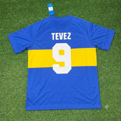 Carlos Tevez Boca Juniors Retro Football Commemorative Jersey