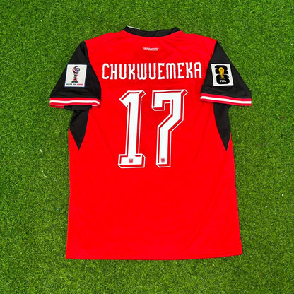 Carney Chukwuemeka Austria 2026 World Cup Home Red Football Jersey