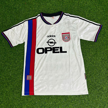 Carsten Jancker Bayern Munich 1997–1998 Away White Retro Football Jersey Kit