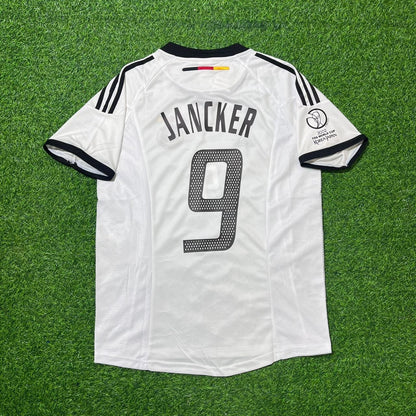 Carsten Jancker Deutschland 2002 Weltmeisterschaft Weißes Retro Fußballtrikot Kit