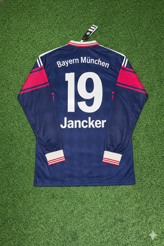 Carsten Jancker FC Bayern München 1997/98 Saison Langarm Heim Retro Trikot