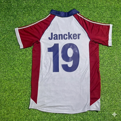 Carsten Jancker #19 FC Bayern München 1998-1999 Auswärts Retro Fußballtrikot Grau