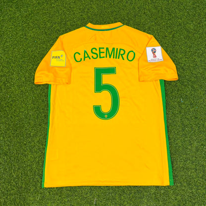 Casemiro #5 Brasilien WM 2018 Heimtrikot
