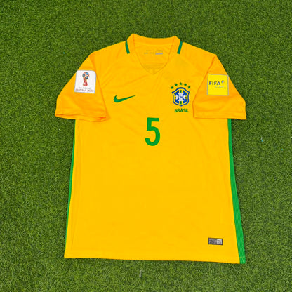 Casemiro #5 Brasilien WM 2018 Heimtrikot