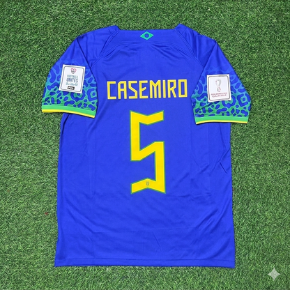 Casemiro Brazil 2022 World Cup Retro Football Jersey