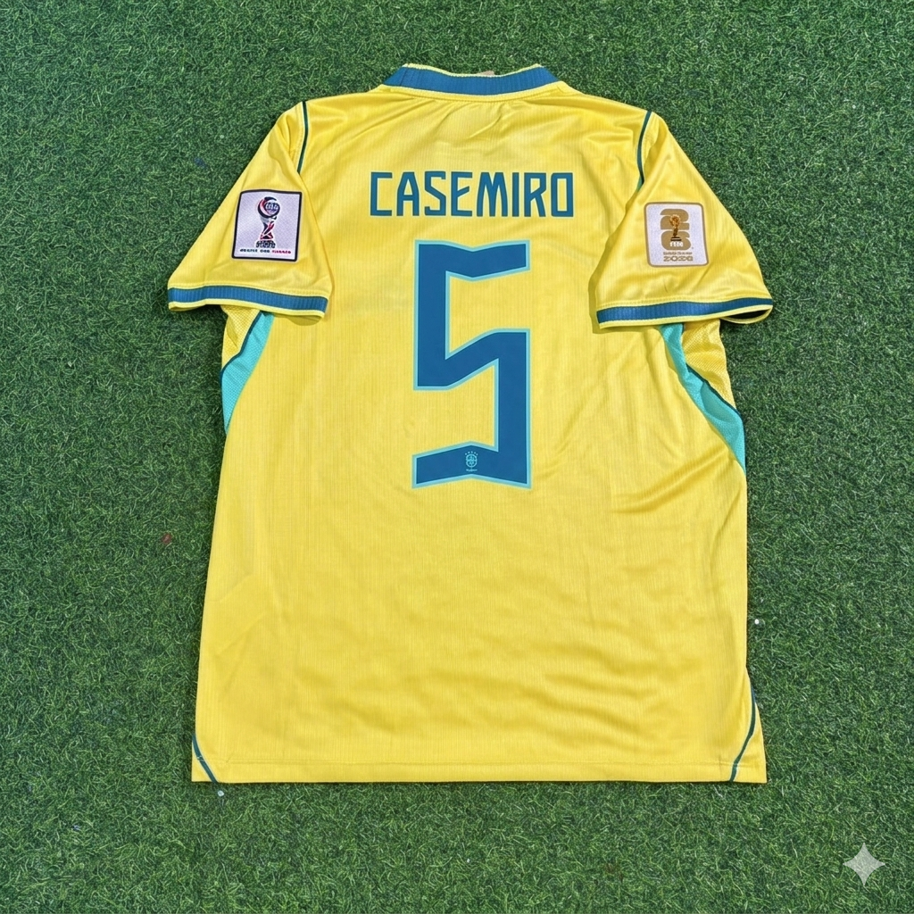 Casemiro #5 Brazil 2026 World Cup Yellow Home Football Jersey