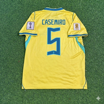 Casemiro #5 Brazil 2026 World Cup Yellow Home Football Jersey