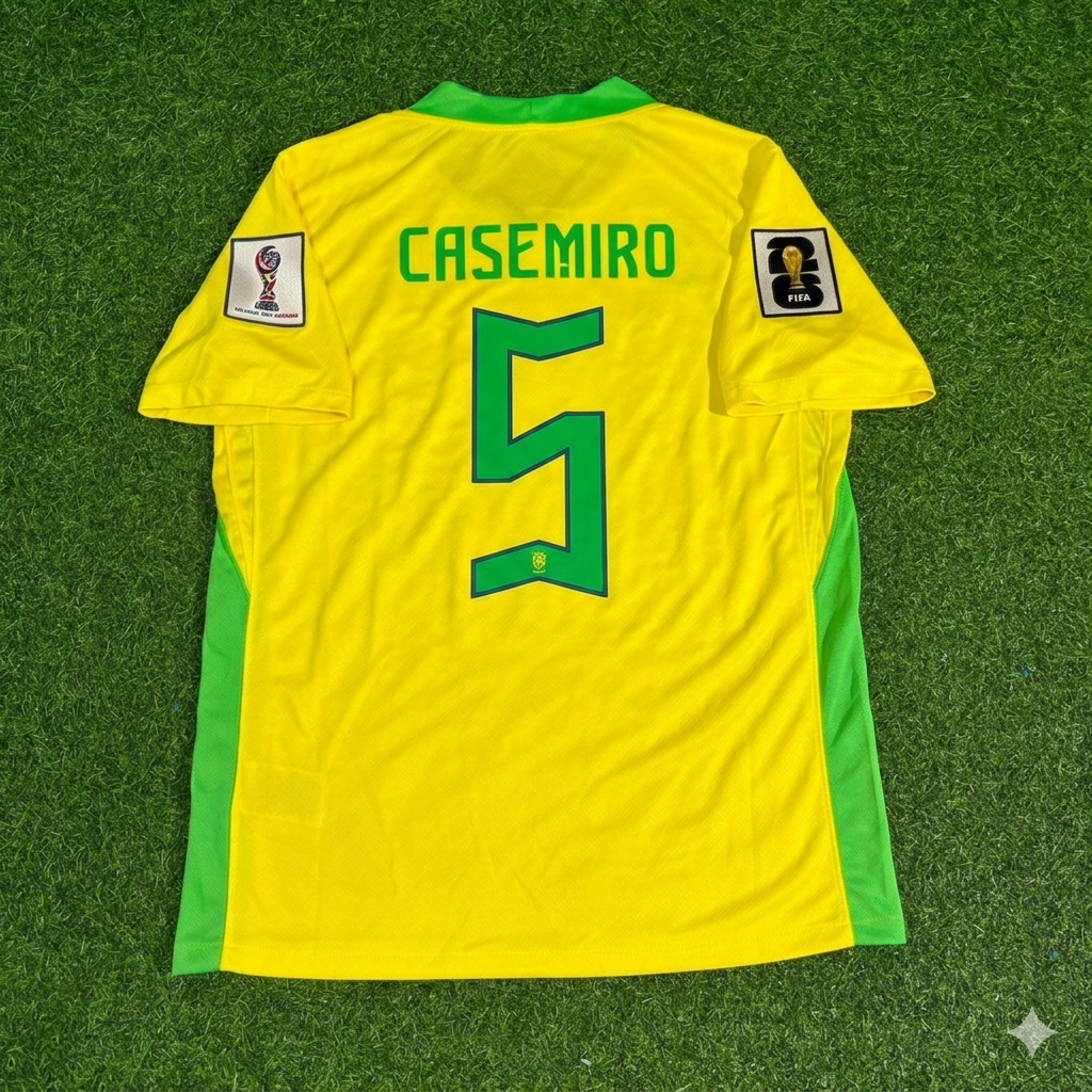 Casemiro 5 Brazil 2026 World Cup New Season Football Jersey