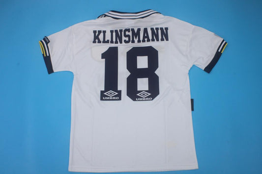 Jürgen Klinsmann Tottenham Hotspur 1994-1995 Home White Retro Football Jersey