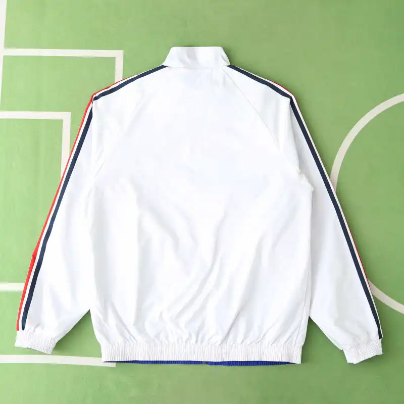 France Retro Vintage Double Sides Windbreaker - Reversible Jacket